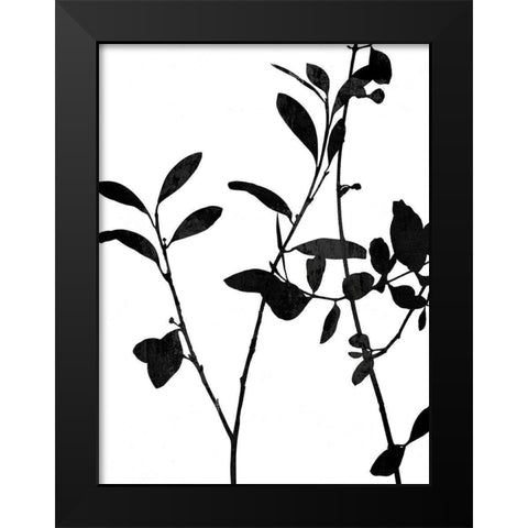 Nature Silhouette III Black Modern Wood Framed Art Print by Carson, Danielle