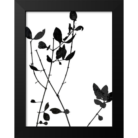 Nature Silhouette VI Black Modern Wood Framed Art Print by Carson, Danielle
