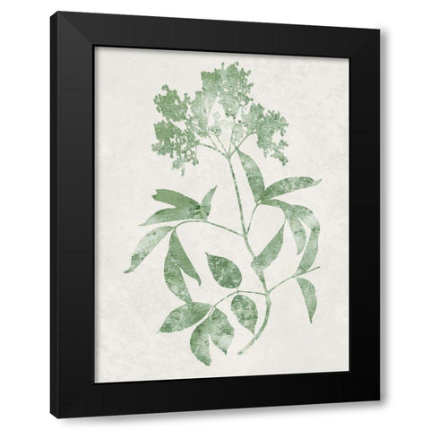 Nature Green V Black Modern Wood Framed Art Print by Carson, Danielle