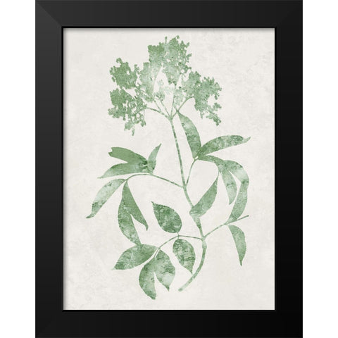 Nature Green V Black Modern Wood Framed Art Print by Carson, Danielle