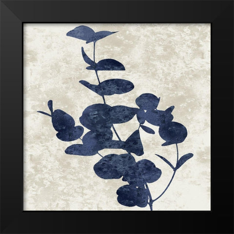 Nature Blue I Black Modern Wood Framed Art Print by Carson, Danielle