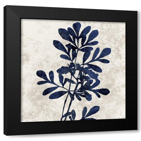 Nature Blue II Black Modern Wood Framed Art Print by Carson, Danielle