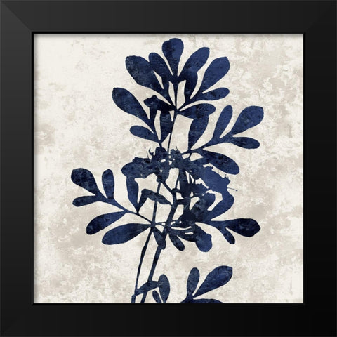 Nature Blue II Black Modern Wood Framed Art Print by Carson, Danielle