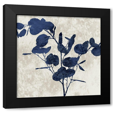 Nature Blue III Black Modern Wood Framed Art Print by Carson, Danielle