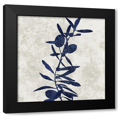 Nature Blue IV Black Modern Wood Framed Art Print by Carson, Danielle