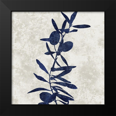 Nature Blue IV Black Modern Wood Framed Art Print by Carson, Danielle
