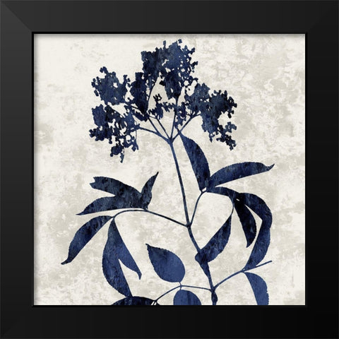 Nature Blue V Black Modern Wood Framed Art Print by Carson, Danielle