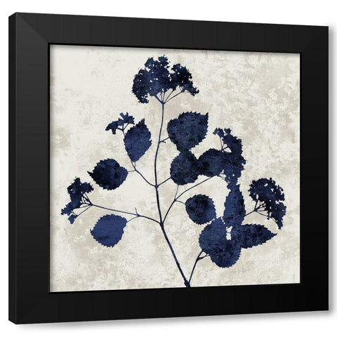 Nature Blue VI Black Modern Wood Framed Art Print by Carson, Danielle