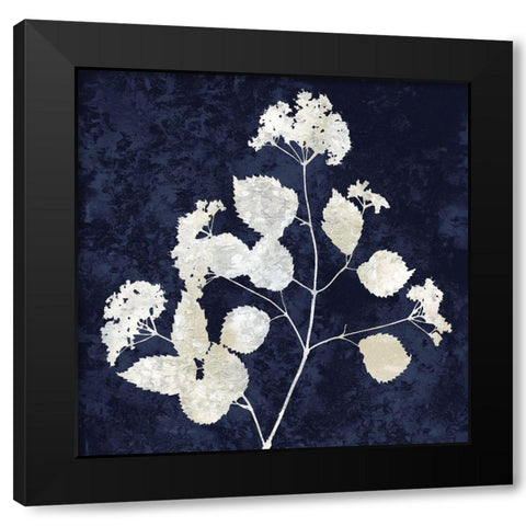 Nature White on Blue VI Black Modern Wood Framed Art Print with Double Matting by Carson, Danielle