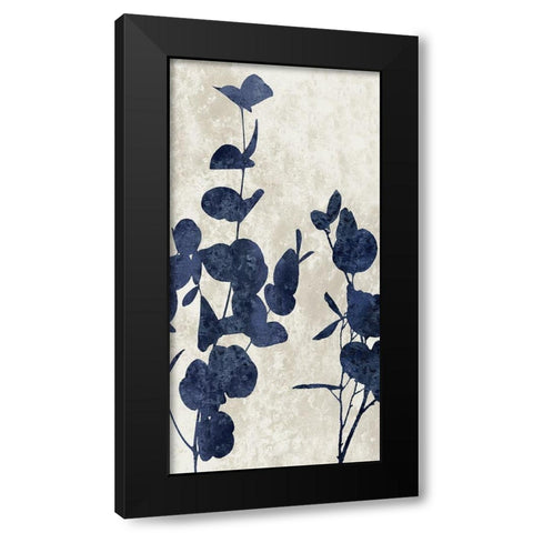 Nature Panel Blue I Black Modern Wood Framed Art Print by Carson, Danielle