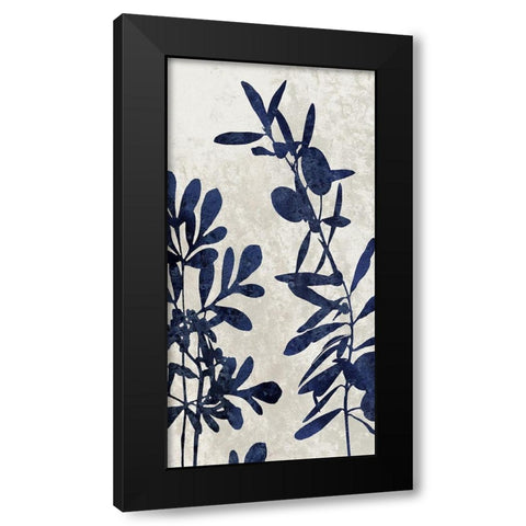 Nature Panel Blue III Black Modern Wood Framed Art Print by Carson, Danielle