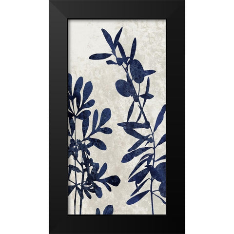 Nature Panel Blue III Black Modern Wood Framed Art Print by Carson, Danielle