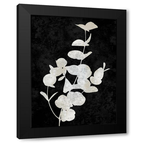 Nature White on Black I Black Modern Wood Framed Art Print with Double Matting by Carson, Danielle