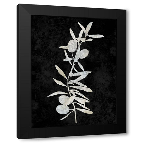 Nature White on Black IV Black Modern Wood Framed Art Print by Carson, Danielle
