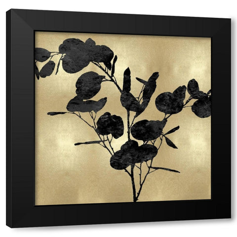 Nature Black on Gold III Black Modern Wood Framed Art Print with Double Matting by Carson, Danielle