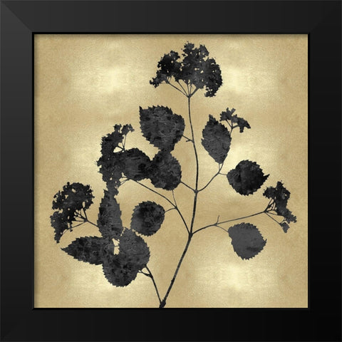 Nature Black on Gold VI Black Modern Wood Framed Art Print by Carson, Danielle