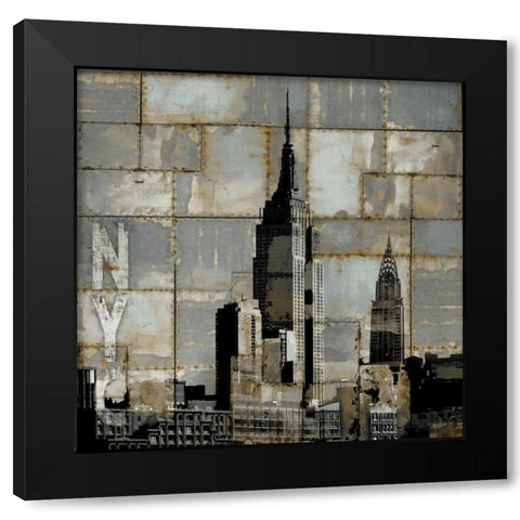 NYC Industrial II Black Modern Wood Framed Art Print by Matthews, Dylan