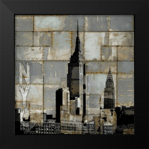 NYC Industrial II Black Modern Wood Framed Art Print by Matthews, Dylan