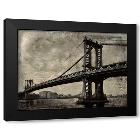 Bridge II Black Modern Wood Framed Art Print by Matthews, Dylan
