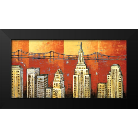 Manhattan I Black Modern Wood Framed Art Print by Stewart, David
