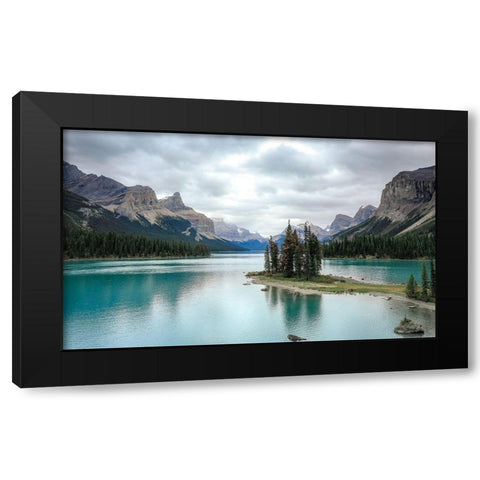 Reflection Black Modern Wood Framed Art Print with Double Matting by Sproul, Dan