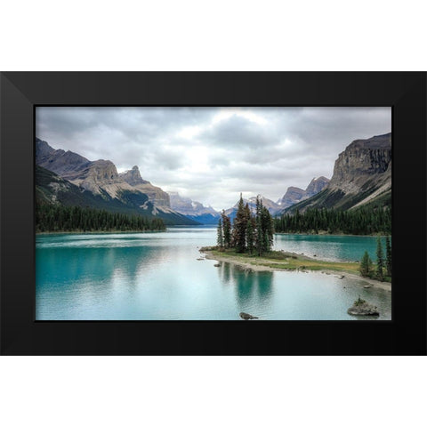 Reflection Black Modern Wood Framed Art Print by Sproul, Dan