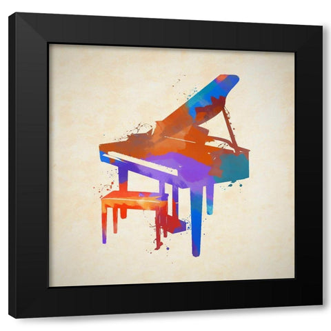 Piano Black Modern Wood Framed Art Print with Double Matting by Sproul, Dan
