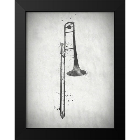 Black and White Slide Black Modern Wood Framed Art Print by Sproul, Dan