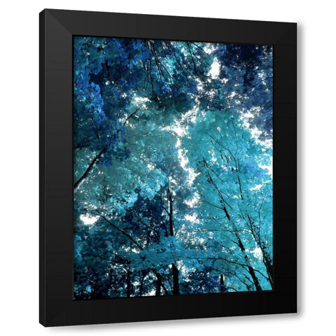 Blue Forest I Black Modern Wood Framed Art Print by Scott, Derek