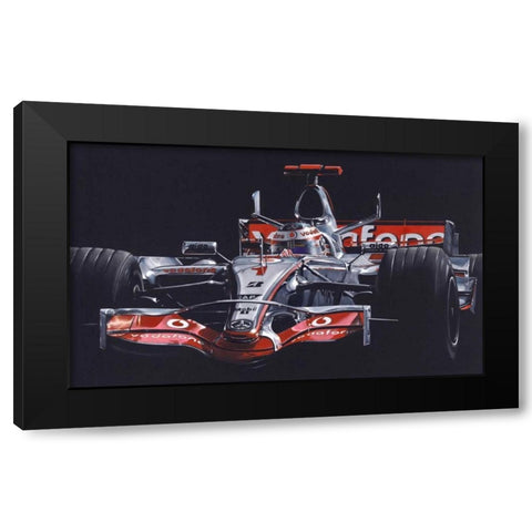 Alonso Black Modern Wood Framed Art Print by Strothers, Todd