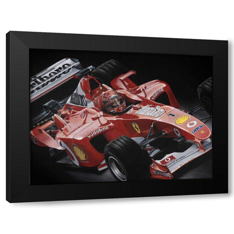 Schumacher Black Modern Wood Framed Art Print with Double Matting by Strothers, Todd