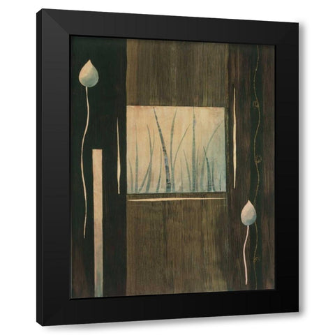 Pensee decorative II Black Modern Wood Framed Art Print with Double Matting by Bonnard, Etienne