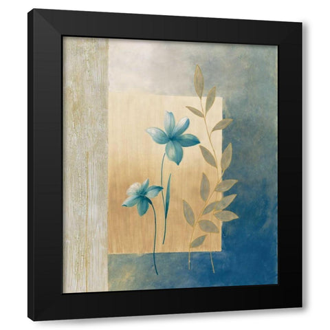 Fleurs bleues I Black Modern Wood Framed Art Print by Bonnard, Etienne