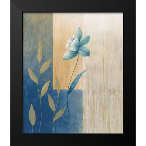 Fleurs bleues II Black Modern Wood Framed Art Print by Bonnard, Etienne