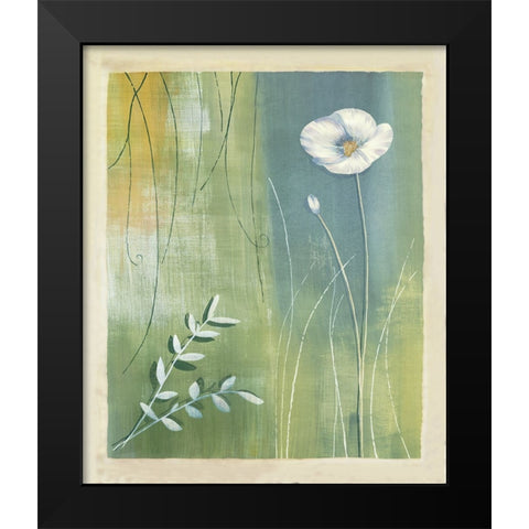 Composition avec coquelicot Black Modern Wood Framed Art Print by Bonnard, Etienne