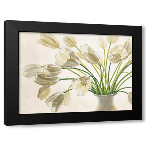 Bouquet di tulipani Black Modern Wood Framed Art Print with Double Matting by Barberini, Eva