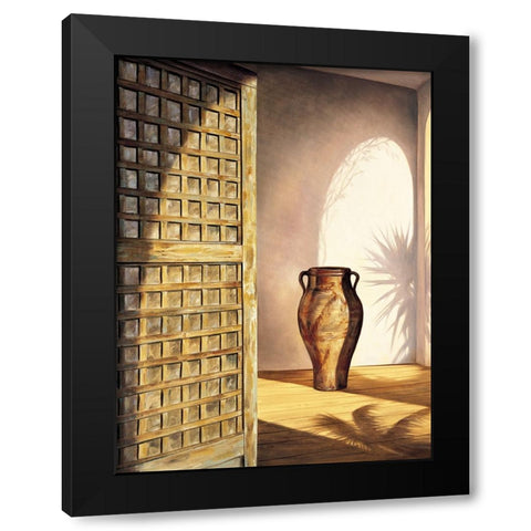 La Valencia Black Modern Wood Framed Art Print with Double Matting by Eduardo