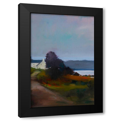 By the Water II Black Modern Wood Framed Art Print by Barbini, Eddie