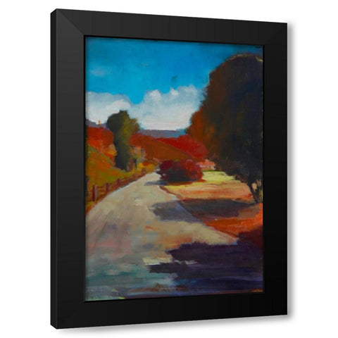 Country Road I Black Modern Wood Framed Art Print with Double Matting by Barbini, Eddie