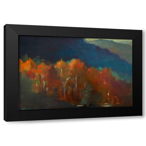 Autumn Forest Black Modern Wood Framed Art Print by Barbini, Eddie
