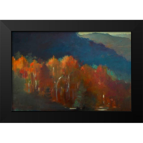 Autumn Forest Black Modern Wood Framed Art Print by Barbini, Eddie