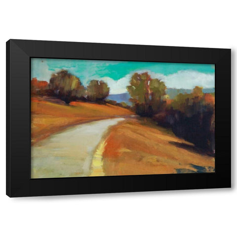 Country Road IV Black Modern Wood Framed Art Print with Double Matting by Barbini, Eddie