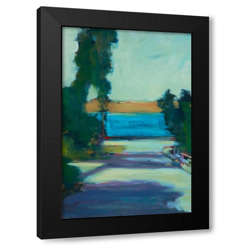 Afternoon Shadows Black Modern Wood Framed Art Print by Barbini, Eddie