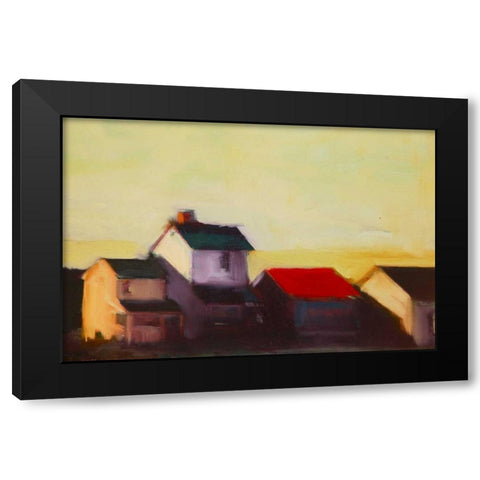 Late Afternoon I Black Modern Wood Framed Art Print with Double Matting by Barbini, Eddie