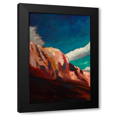 The Cliffs Black Modern Wood Framed Art Print with Double Matting by Barbini, Eddie