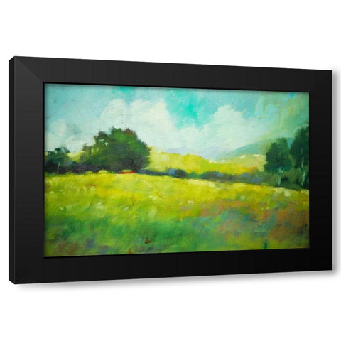 Hillside Black Modern Wood Framed Art Print by Barbini, Eddie