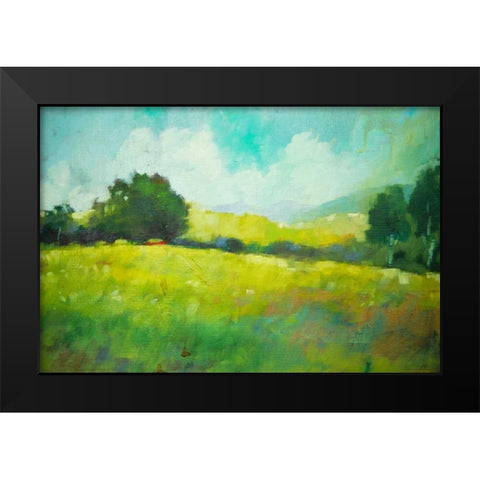 Hillside Black Modern Wood Framed Art Print by Barbini, Eddie