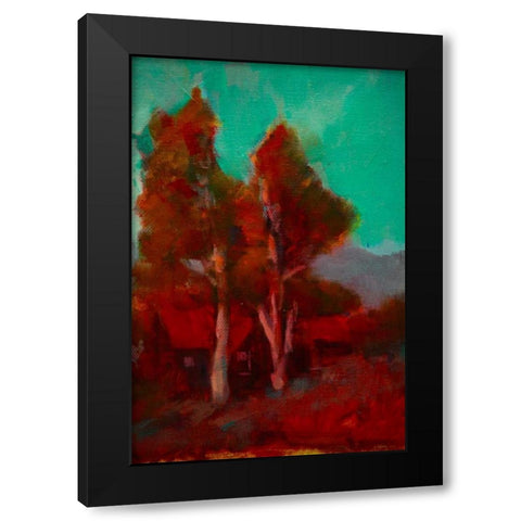 Partners Black Modern Wood Framed Art Print by Barbini, Eddie