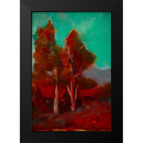 Partners Black Modern Wood Framed Art Print by Barbini, Eddie