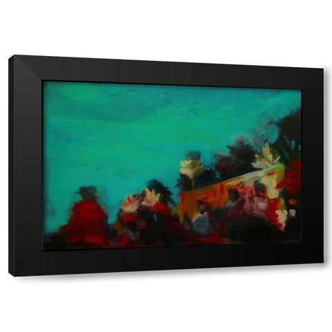 The Grove Black Modern Wood Framed Art Print with Double Matting by Barbini, Eddie